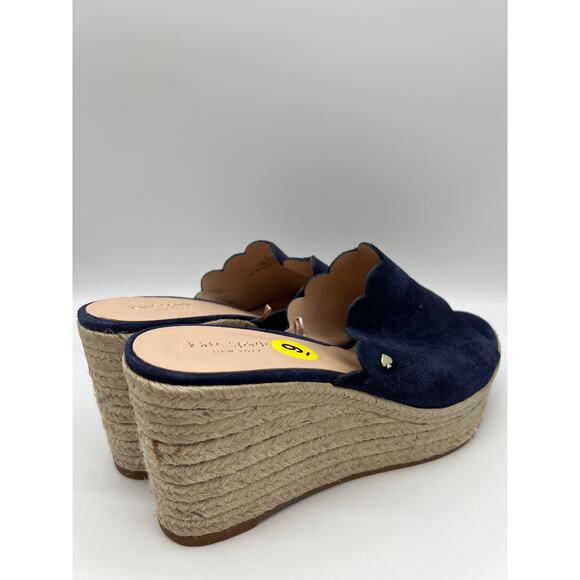 Kate Spade Toby Wedges Women's Espadrille Blue Sandal Size 9📦 - Picture 7 of 12